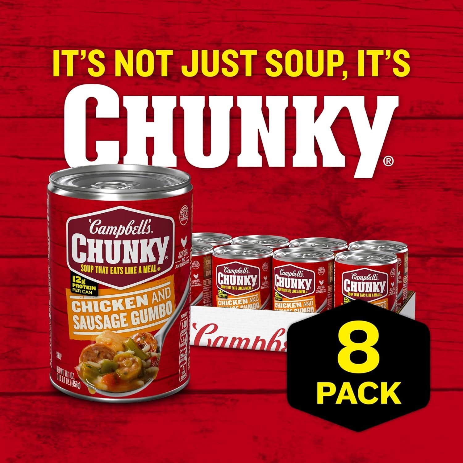 Soup, Chicken and Sausage Gumbo, 16.1 Oz Can (Case of 8)