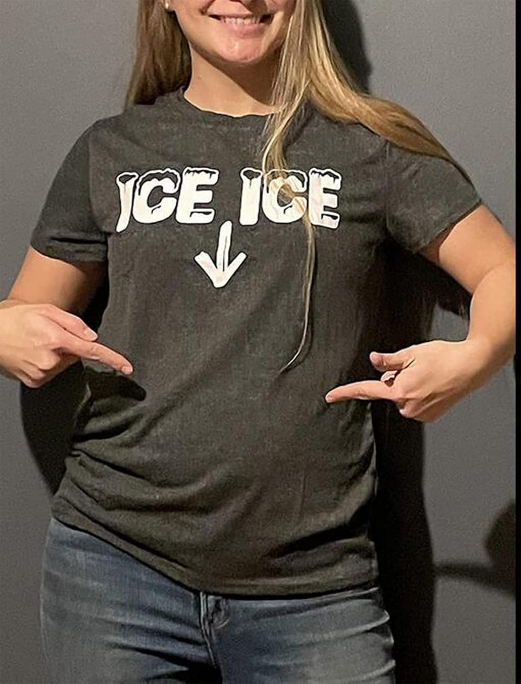Ice Ice Baby Maternity T-Shirt Women Pregnancy Announcement Shirt Funny Cute Letter Print Pregnant Mom Tee Tops
