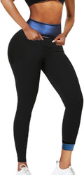 Sauna Sweat Pants Shorts Slimming Compression Workout Thermo Waist Trainer for Women Leggings Body Shaper Weight Loss