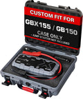 Case for NOCO Boost X GBX155 GB150 Jump Starter, Custom Foam Hard Case | Waterproof Protective Storage Box with for Clamps, Cables, Charger and Accessories, Shockproof Travel Organizer, Case Only