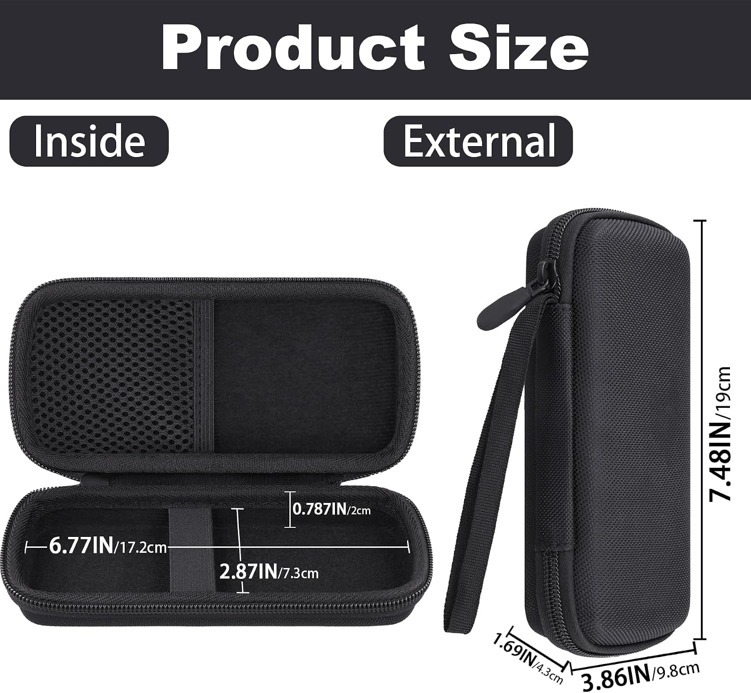 Hard Case for Glocalme Numen Air 5G Mobile Hotspot, Black | EVA Case Construction, Water-Resistant Design, Dust-Resistant Design, Protective Case Only