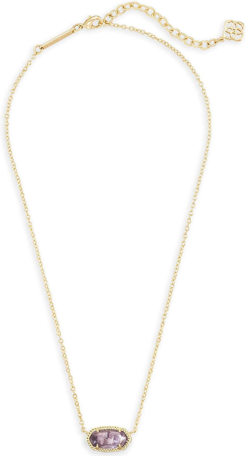 Kendra Scott Elisa Pendant Necklace for Women, Fashion Jewelry, 14K Gold-Plated
