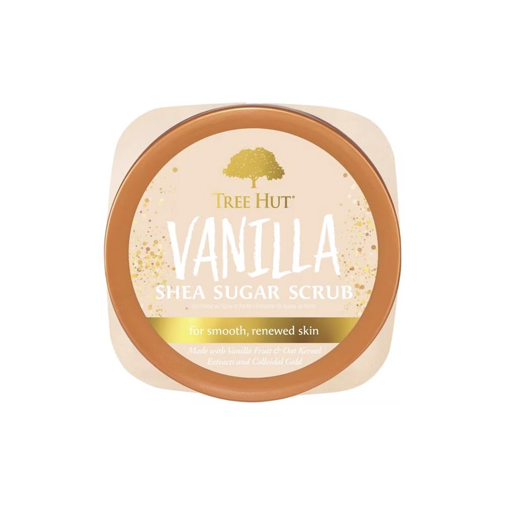 Shea Sugar Scrub, Exfoliating Body Scrub Removes Dead, Dry Skin for a Soft & Hydrated Feel, Nourishing Essential Body Care, 18 Fl Oz.