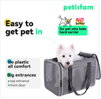 Soft Pet Carrier Bag for Cats and Puppy under 20 Lbs. Sturdy, Safe, Comfortable and Lightweight | Top Opening, Quik-In. Zip-To-Lock. Stress-Free Vet Visits. Cats Can'T Resist. Easy Storage, Cleaning. Lightweight. Breathable