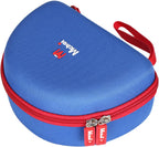 Kids Headphones Case Suitable for Iclever BTH12 / HS19 / BTH26 / Joyspark-T5 / Candy Bila BH03 / Earfun/Imyb/Midola MD-B01 / Noot Products Foldable Kids Headphones (Blue) (Blue and Red)