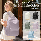 School Backpack for Teen Girls Lightweight College Backpack Women Travel Backpacks Waterproof High School Bookbag for Men Classic Casual Daypacks(Purple)