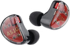 KZ AS10 5BA Hifi Stereo In-Ear Monitor Hifi Wired Earbuds Earphones | with 0.75Mm 2 Pin Cable, Five Balanced Armature Drivers, Noise Cancelling, W/O Mic, Black