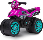 Kids Motorcycle Balance Bike - Toddler Ride on Toys W/Sounds, Wide Wheel Base, Rubber Coated Wheels, Foot to Floor Toddler Car up to 44 Lbs, Motorbike for Kids Ages 18 Months to 3 Yrs, Pink