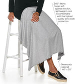 UPF 50+ Savannah Sun Blanket - Sun Protective (One Size- White/Navy)
