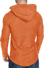 Mens Fashion Athletic Hoodies Sport Sweatshirt Solid Color Fleece Pullover