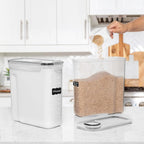 2 PC (9.5L | 321 Oz) Extra Large Bulk Food Storage Containers & 2 Pack (6.3L / 213OZ) EXTRA Large Airtight Cereal Storage Containers Bpa-Free Plastic Container for Flour, Sugar, Cereal & Pasta