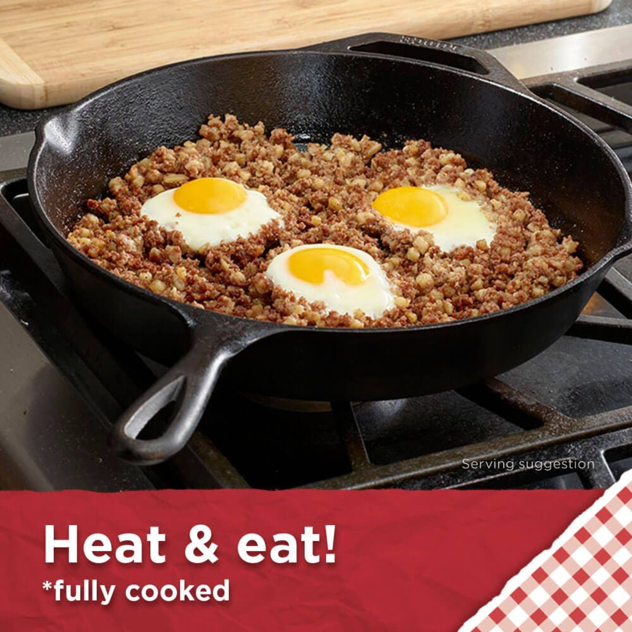 4-Pack HORMEL  Corn Beef Hash, Canned Corned Beef, Shelf Stable, 14 Oz Steel Can