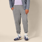 Men'S Relaxed Fit Fleece Joggers Sweatpants with Drawstring Waist, Tapered Leg, Ribbed Cuffs, Brushed Interior
