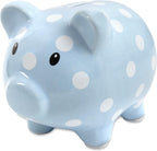 Large Ceramic Piggy Bank for Boys and Girls, Kids Money and Coin Bank, Perfect Baby Nursery Décor, Gift and Newborn Keepsake