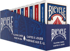 Rider Back Playing Cards 12 Pack Poker Size Standard Index | Air Cushion Finish for Smooth Shuffling, Made in USA, 6 Red and 6 Blue Decks, Ideal for Poker and Blackjack