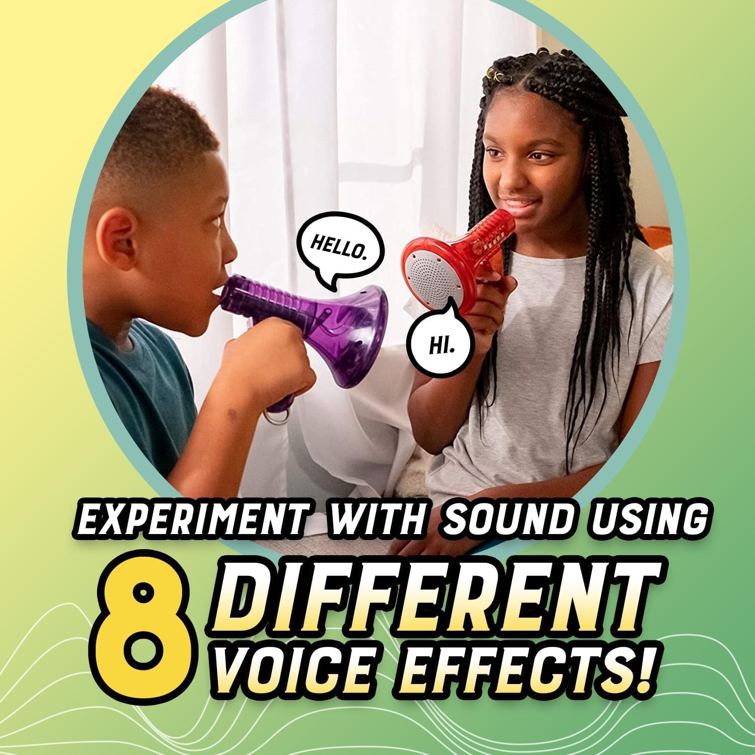 Tech Gear Multi Voice Changer, Amplifies Voice with 8 Different Voice Effects, for Boys & Girls Ages 5+, Colors Vary