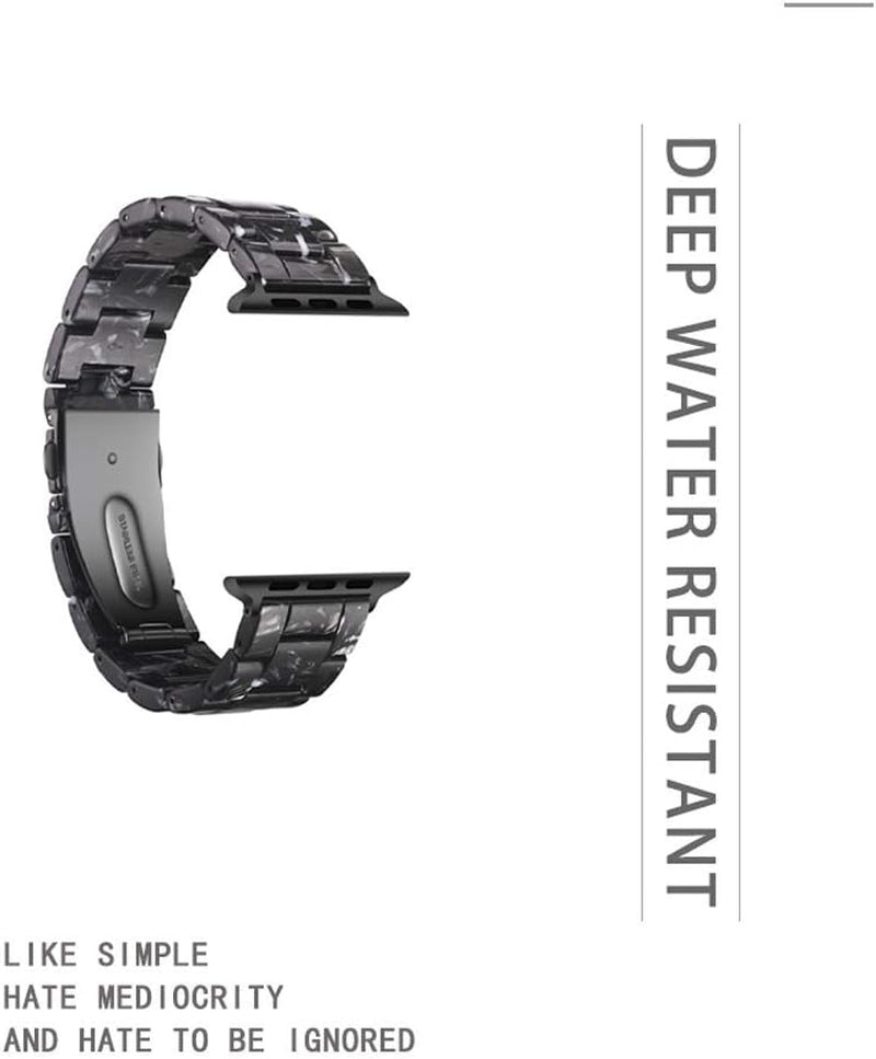 Apple Watch Bands-Fashion Lightweight Resin Iwatch Bands for Women Men 38Mm/40Mm/41Mm/42Mm(Series 11 10), 49Mm/46Mm/45Mm/44Mm/42Mm(S 3 2 1), Compatible with Apple Watch Series 11 SE 10 9 8 7 6 5 4 3 Ultra