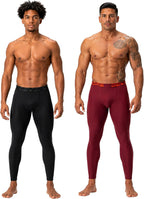 2-3 Pack Men'S Compression Pants Leggings Pocket or Non-Pocket | All-Weather Compression Fit, 4-Way Stretch Material, Advanced Moisture-Wicking