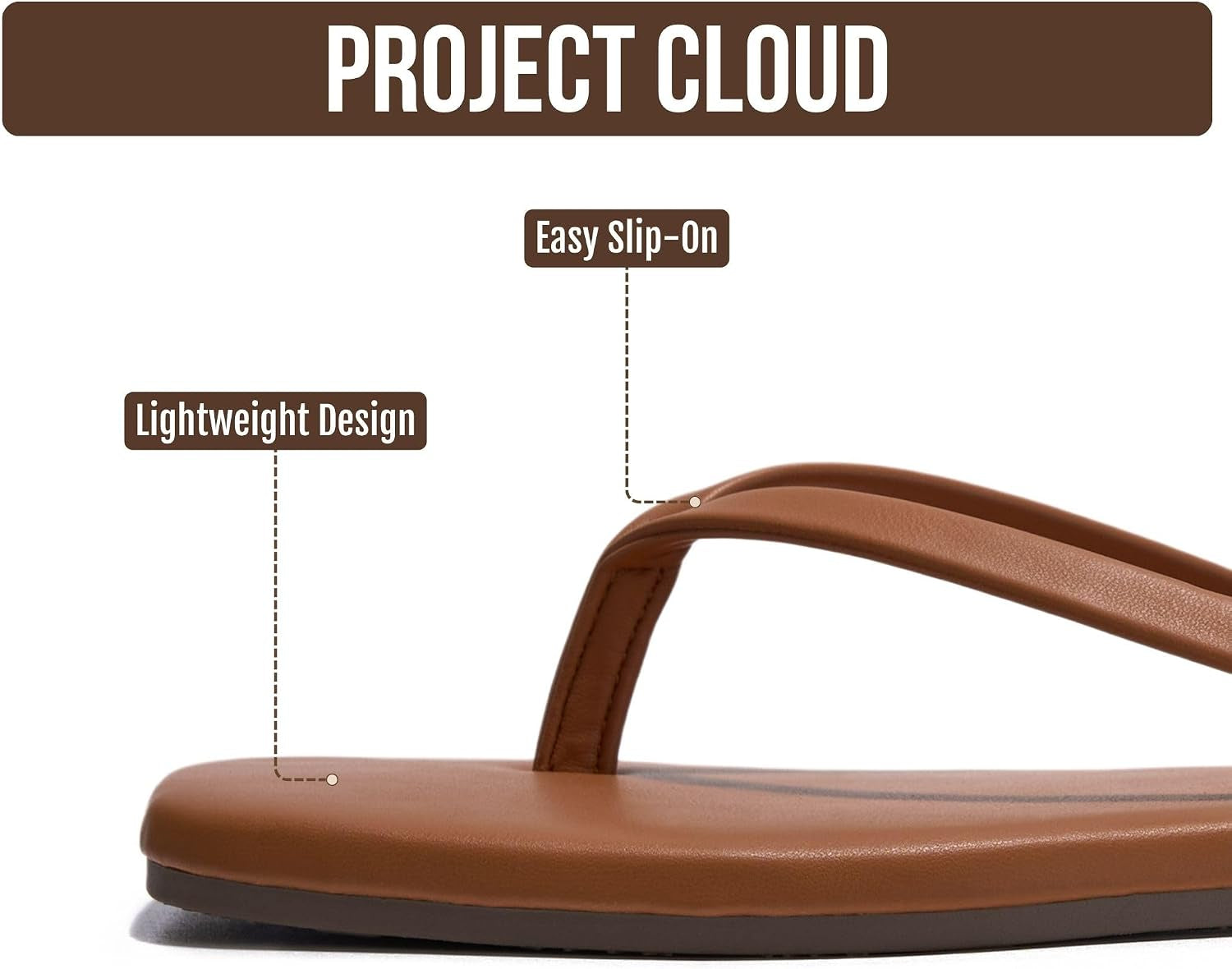 Square Toe Flip Flops for Women - Sandals Women(Dedication) | Womens Flip Flop with Memory Foam Insole Beach Essentials Womens Sandals - Thong Sandals Women Footwear - Square Toe Sandals