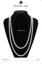 Long Pearl Necklace Faux Pearls Necklace Set Beaded Long Pearls Necklace 1920S Gatsby Costume Jewelry