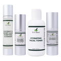 Complete Skin Care Set, Face Wash, Hydrating Toner, Hyaluronic Acid Face Serum, & Anti-Aging Moisturizer, Clean Vegan Facial Skin Care Products for Hydrating & Daily Beauty Care