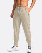 Men'S Joggers with Zipper Pockets Lightweight Athletic Workout Pants Quick Dry Sweatpants for Men Running Hiking