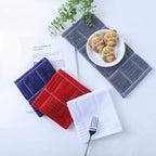 Kitchen Dish Cloths for Washing Dishes, Cotton Dish Rags for Drying Cleaning, Pack of 8 Dishcloths (Red, 12X12 Inches)