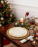 350PCS Ivory Plastic Plates - Ivory Gold Plastic Dinnerware Sets for 50 Guests - 100 Gold Disposable Plates, 50 Pre Rolled Silverware Sets, 50 Cups Perfect for Wedding & Thanksgiving