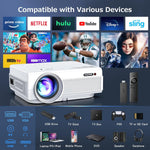 Projector with Wifi and Bluetooth,  5G Wifi Native 1080P Outdoor Projector 11000L Support 4K, Portable Movie Projector with Screen and Max 300", for Ios/Android/Laptop/Tv Stick/Hdmi/Usb/Vga/Tf