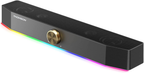 Computer Speakers, Bluetooth Computer Soundbar, Dynamic RGB PC Speakers with 10W Stereo Sound, 3.5Mm Aux-In Connection, USB Powered Computer Speakers for PC, Desktop Monitor, Laptop, Tablets