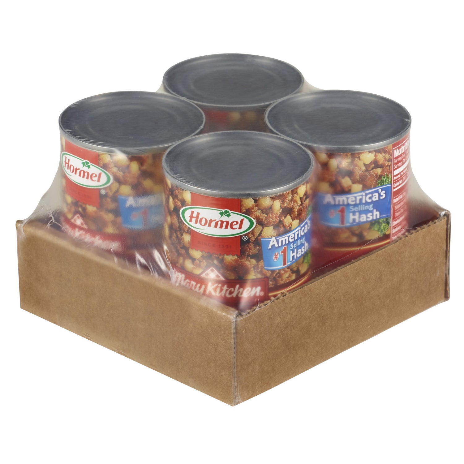 4-Pack HORMEL  Corn Beef Hash, Canned Corned Beef, Shelf Stable, 14 Oz Steel Can