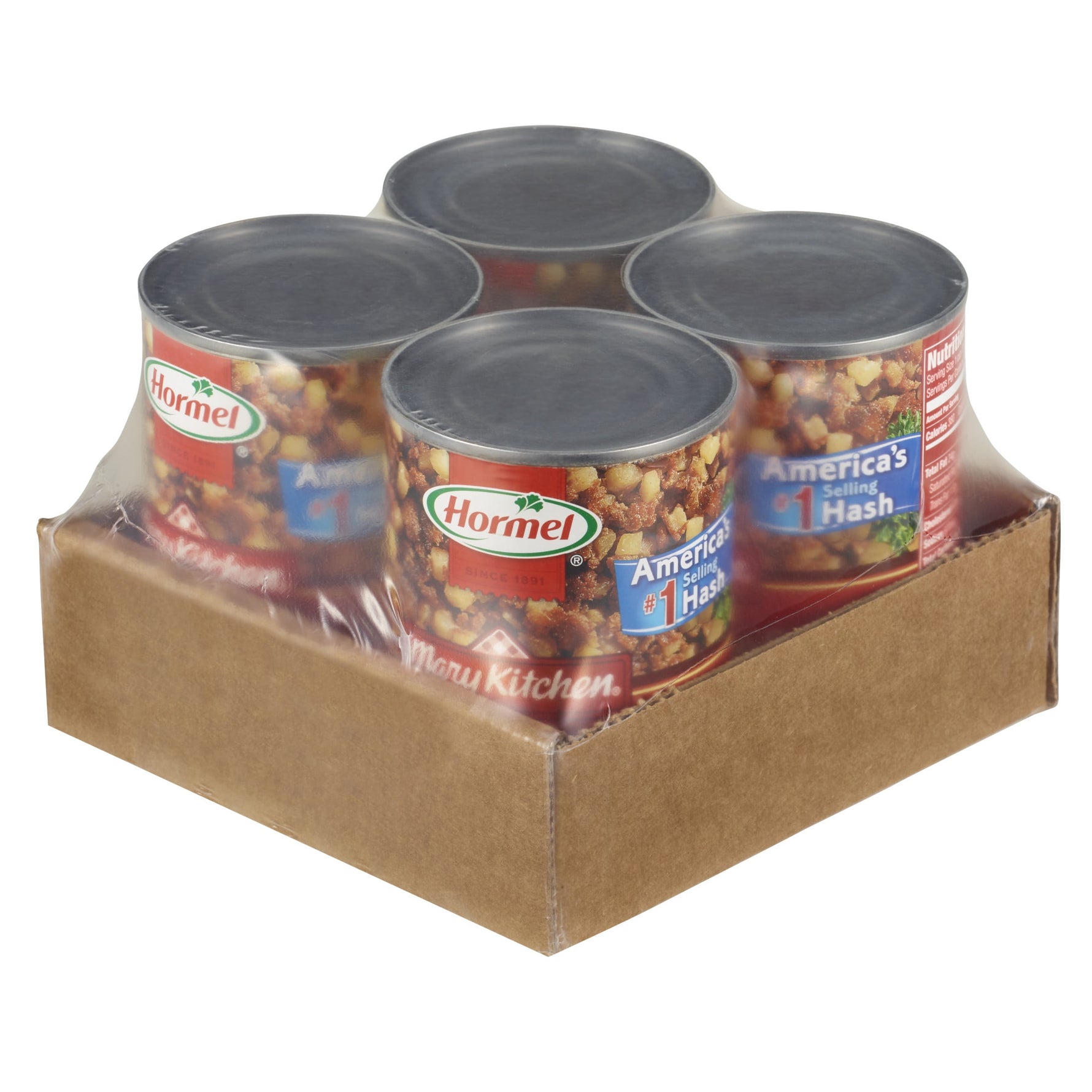 4-Pack HORMEL  Corn Beef Hash, Canned Corned Beef, Shelf Stable, 14 Oz Steel Can
