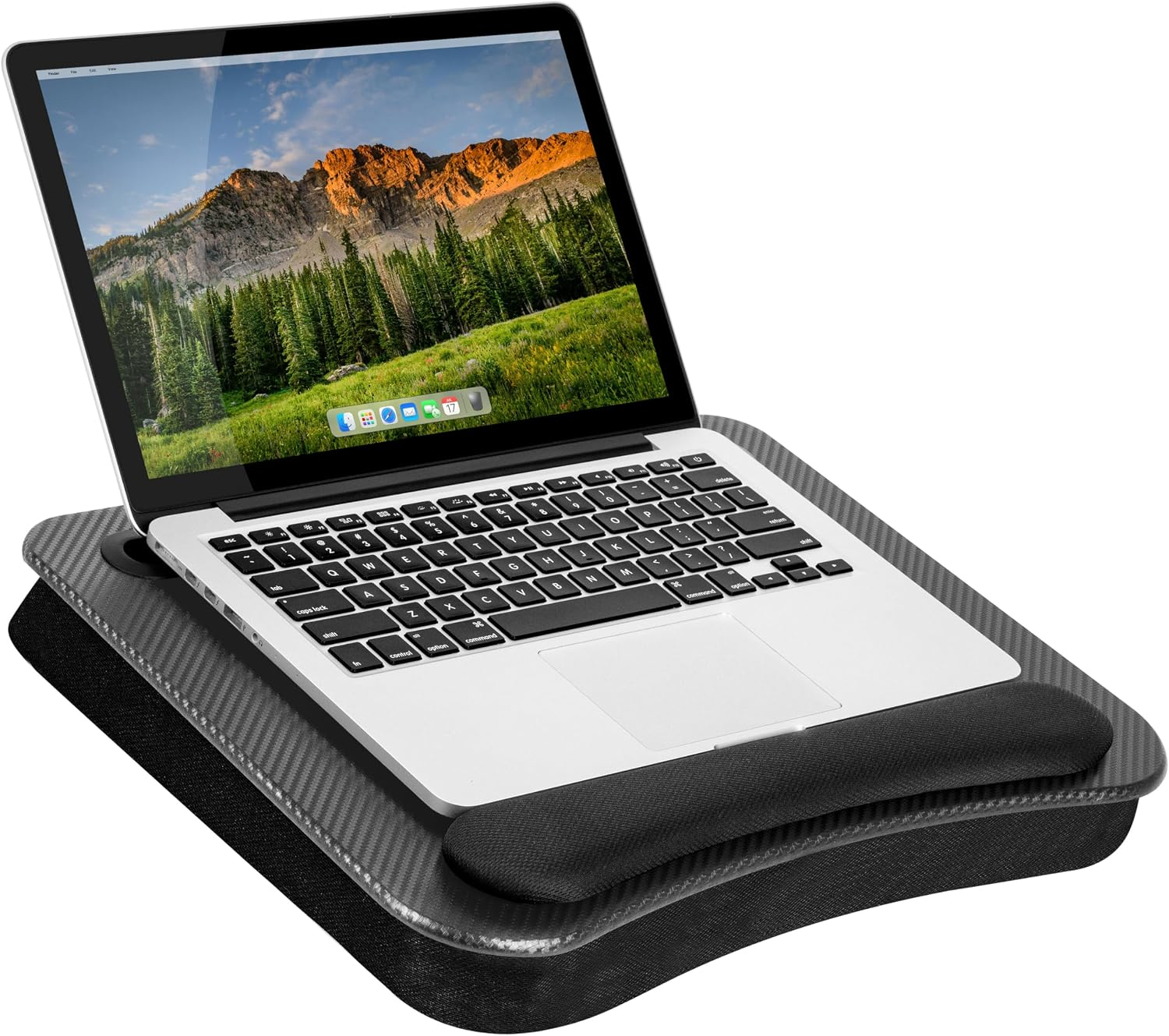 Memory Foam Lap Desk - Black Carbon, Fits 15.6” Laptops