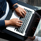 Memory Foam Lap Desk - Black Carbon, Fits 15.6” Laptops