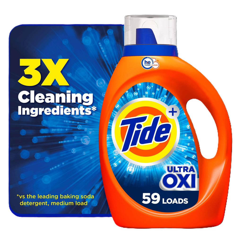 Ultra Oxi Liquid Laundry Detergent, HE Compatible, 84 Fl Oz, 59 Loads