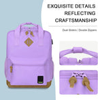 Small Carry on Travel Backpack with USB Charging Port, Lightweight Water Resistant Mini Carry-On Backpack for Men Women, Compact Personal Everyday Backpack,Purple