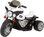 Kids Motorcycle - 3-Wheel Ride on Toy with Police Decals, Reverse, and Headlights - 6V Electric Motorcycle for Kids Ages 3 to 6 by  (Black)