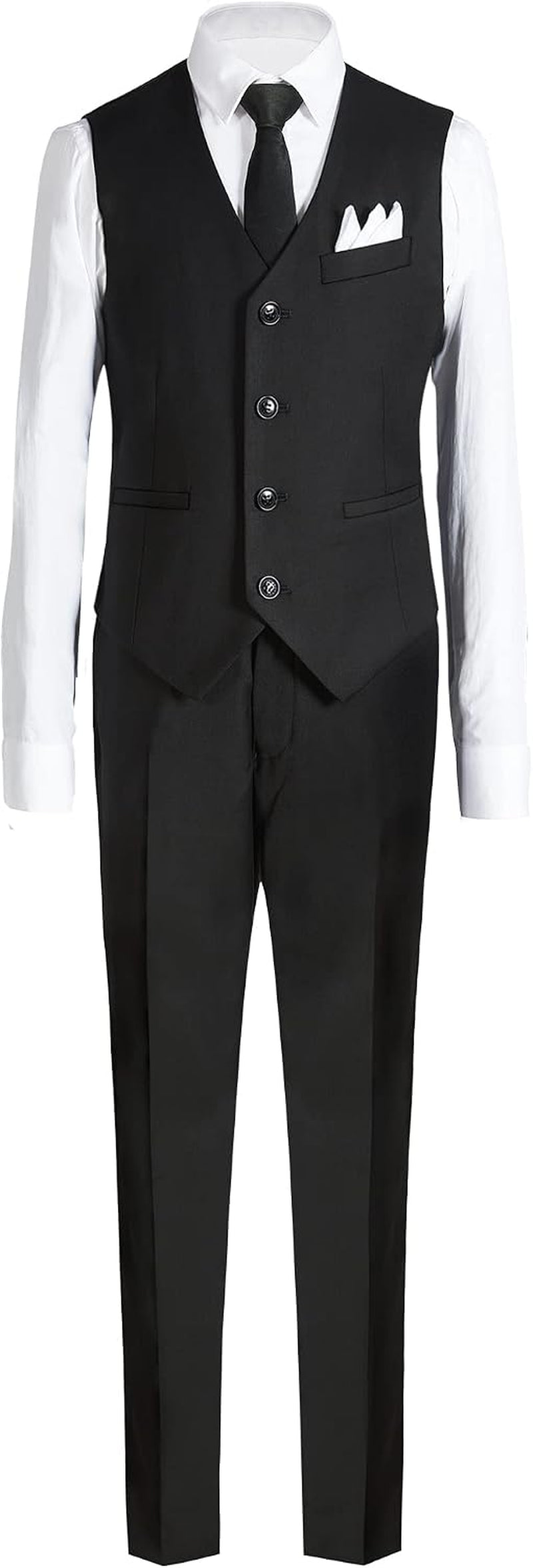 Boys Formal Suit Set 5 Pieces Slim Fit Ring Bearer Outfit