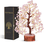 Rose Quartz Tree | Crystal Gem Tree | Meditation Crystals | Boho Home Decor | Boho Room Decor | Birthday Gifts for Wife | Friendship Gifts for Women | 10 Inch