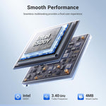 Laptop Computer, Pentium Gold up to 3.4Ghz (Beats Pentium, Celeron), Type-C PD, HDMI, USB 3.2, TF Card Slot, 14" FHD IPS, 8GB RAM, 128GB SSD, up to 2TB, Laptop for Student, Business, Office