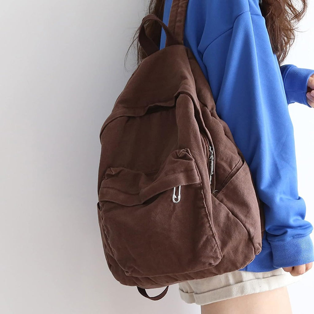 Hiking Daypacks Backpack Canvas Travel Backpacks Bag for Teenager Girls Female Shoulder Bags