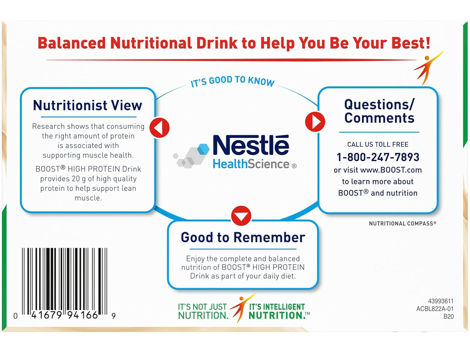 High Protein Nutritional Drink (Vanilla, 6 Count (Pack of 1))