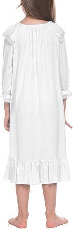 Girls Nightgowns Toddler Pajamas Dress Sleep Nightshirts Princess Soft Sleepwear for Kids