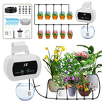 USB Drip Irrigation System Automatic Watering System with Custom Schedule Watering Timer for Potted Plants Indoor Watering