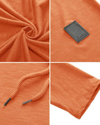 Mens Fashion Athletic Hoodies Sport Sweatshirt Solid Color Fleece Pullover