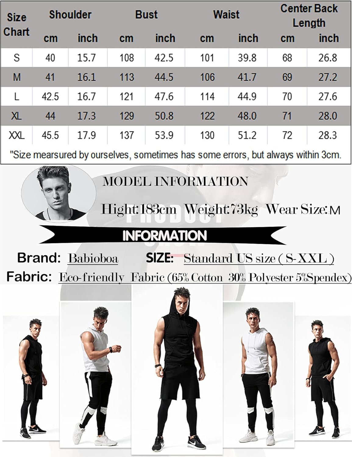 Men'S Workout Hooded Tank Tops Sleeveless Gym Hoodies Bodybuilding Muscle Cut off T-Shirts