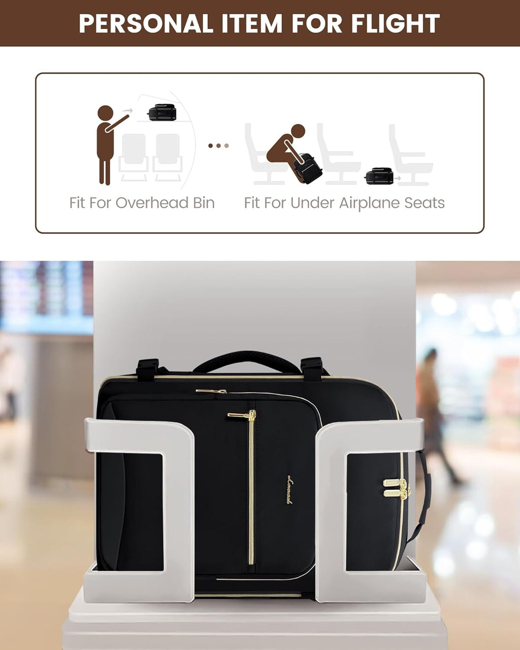 40L Travel Backpack Flight Approved Carry on Backpack,3 Packing Cubes,Waterproof Personal Item Travel Bag,Tsa Carry on Luggage Suitcase Travel Essentials,Gifts for Women & Men,Fits 17" Laptop