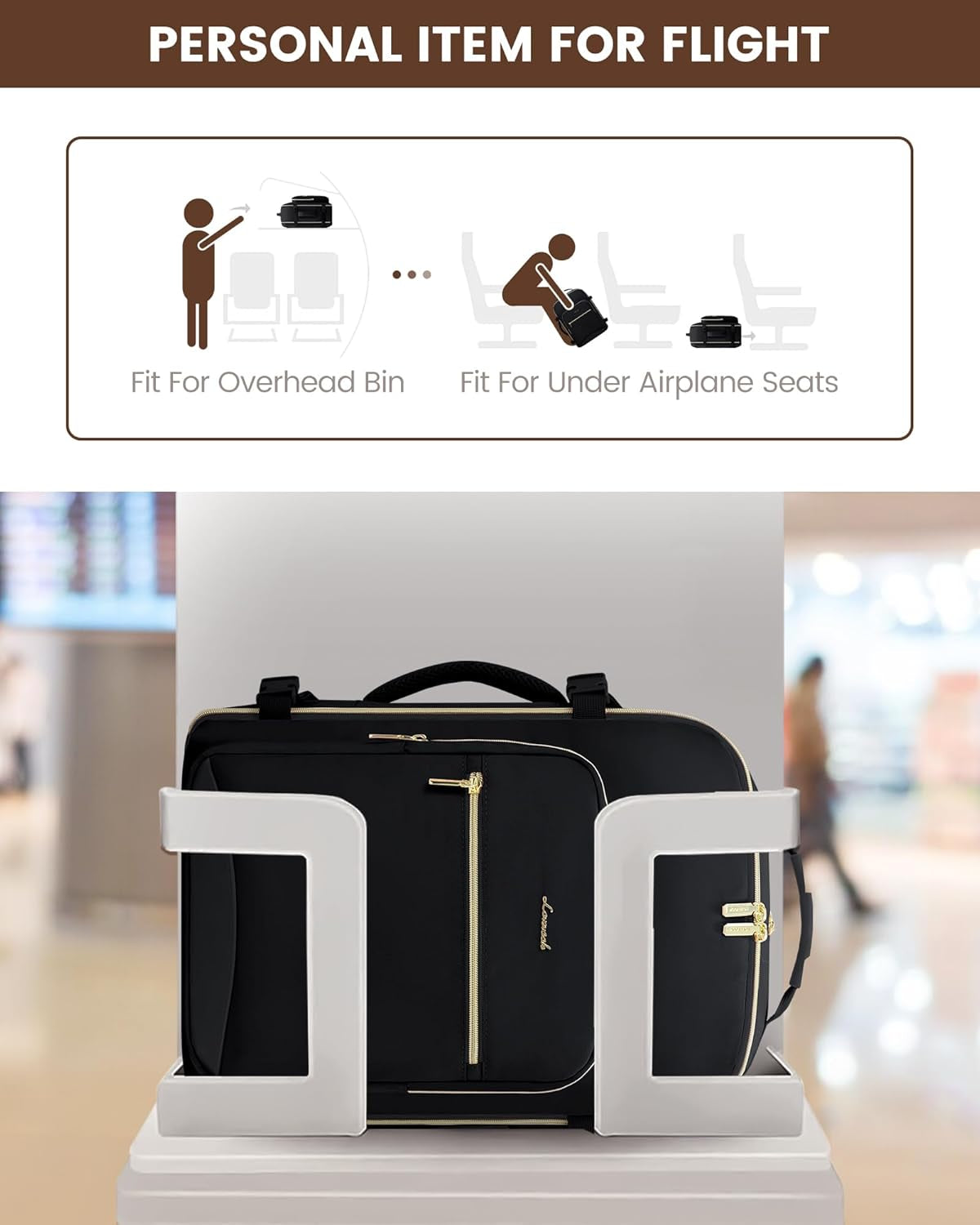 40L Travel Backpack Flight Approved Carry on Backpack,3 Packing Cubes,Waterproof Personal Item Travel Bag,Tsa Carry on Luggage Suitcase Travel Essentials,Gifts for Women & Men,Fits 17" Laptop