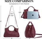 Crossbody Handbags Cow Leather Satchel Handbags for Women Top-Handle Shoulder Tote Purses