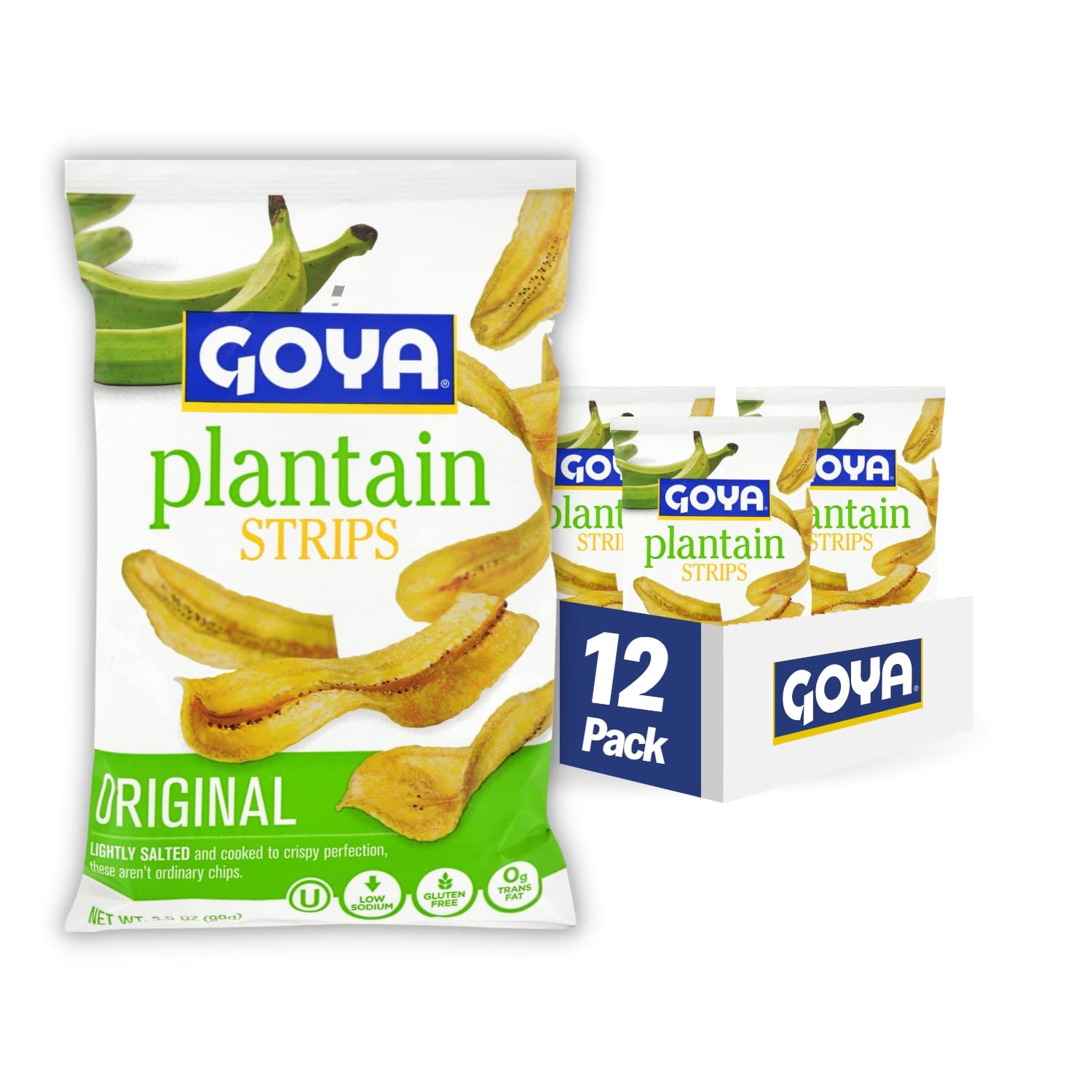 Foods Plantain Chips Strips, 3.5 Ounce (Pack of 12)